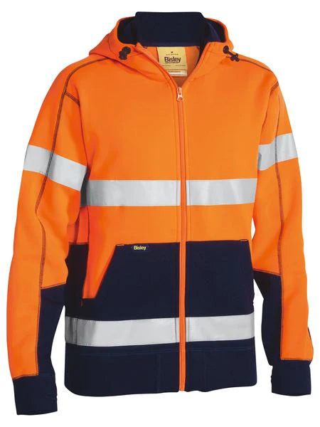 Bisley Taped Hi Vis Fleece Hoodie-(BK6819T)