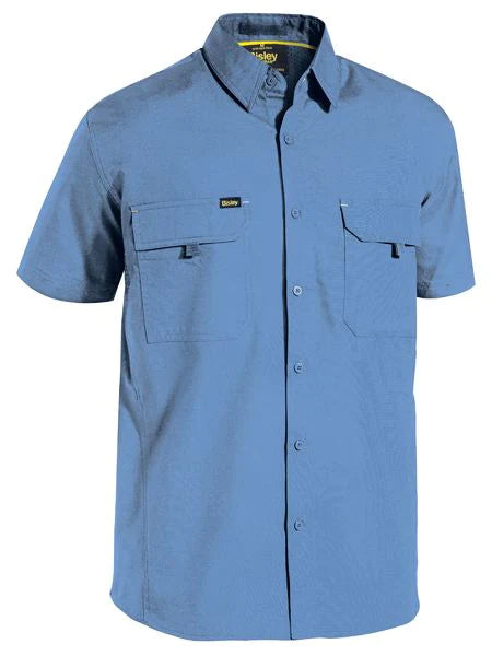 Bisley Mens X Airflow™ Ripstop Work Shirt Short Sleeve-(BS1414 ...