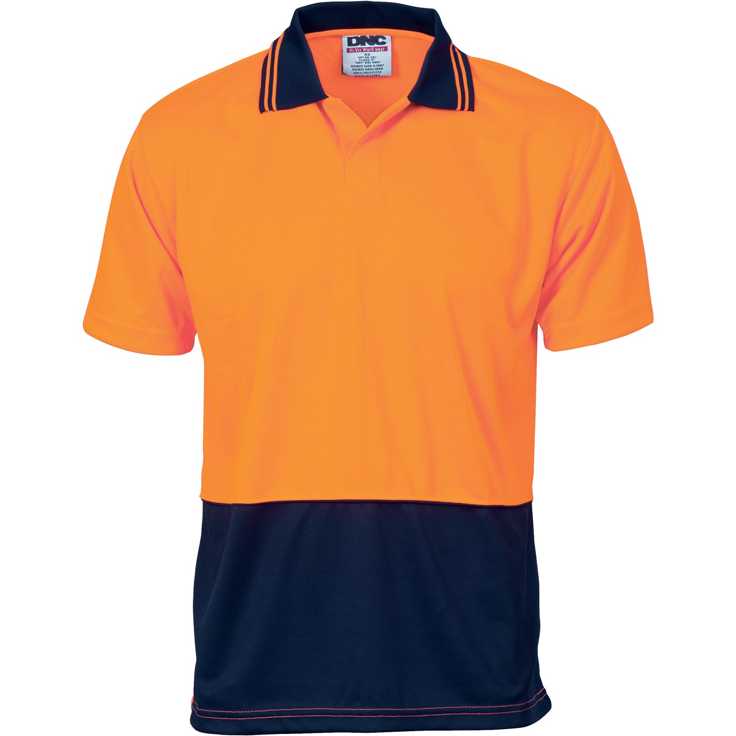 DNC Hi Vis Two Tone Food Industry Polo Short Sleeve (3903)