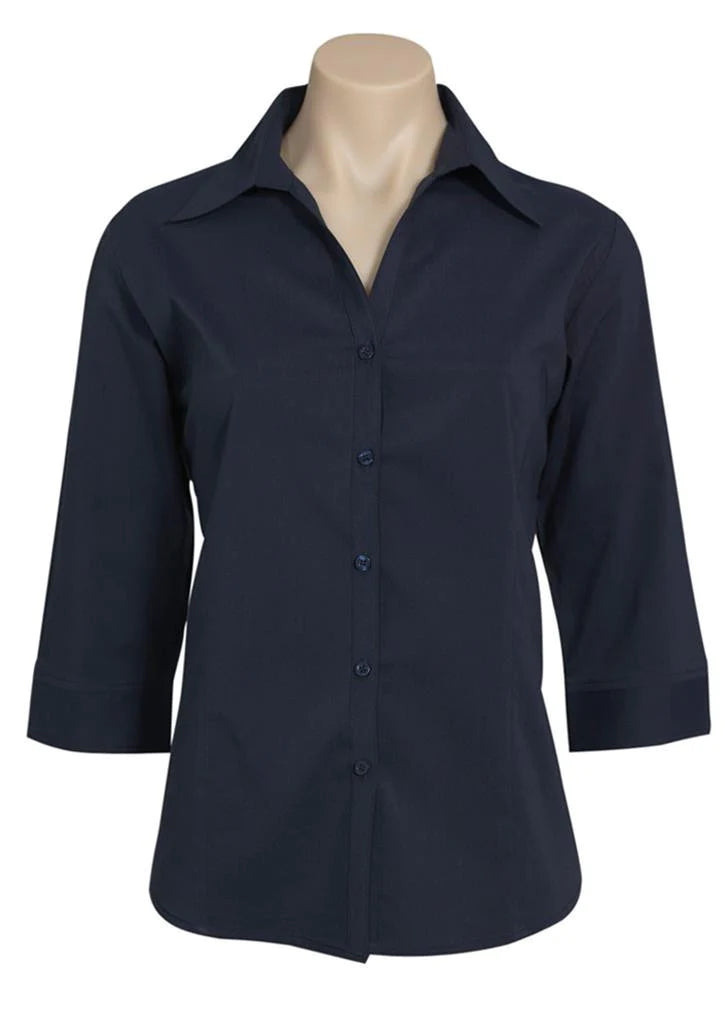 Biz Collection Ladies Metro Shirt 3/4 Sleeve (LB7300)