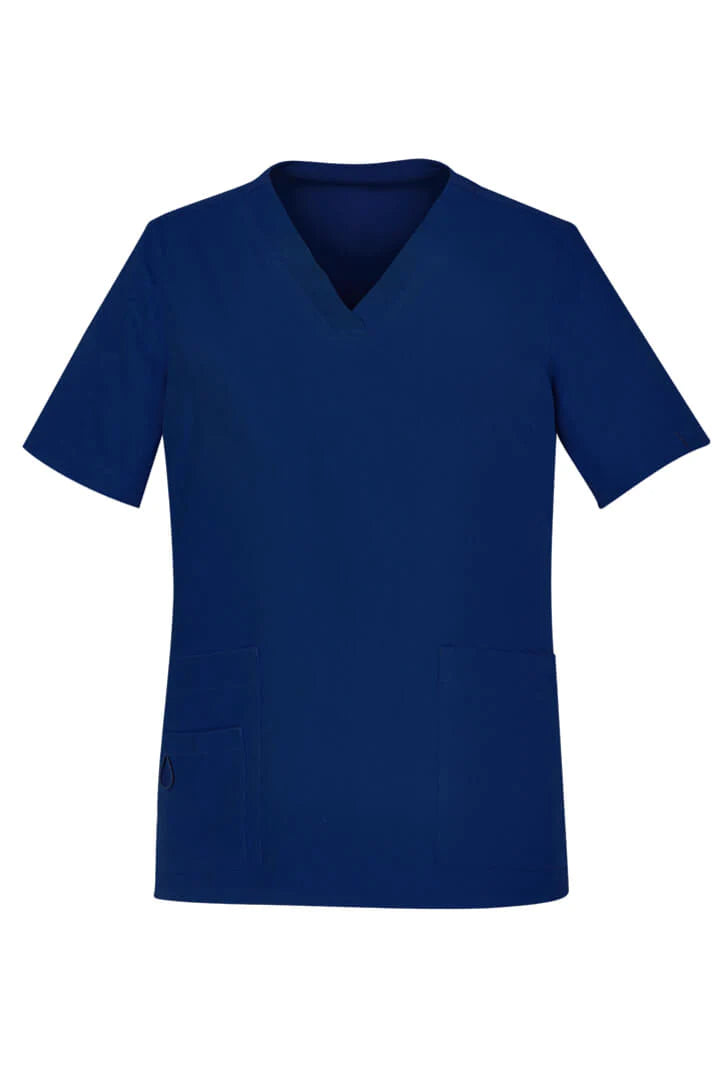 Biz Care Womens Avery Easy Fit V-Neck Scrub Top (CST941LS)